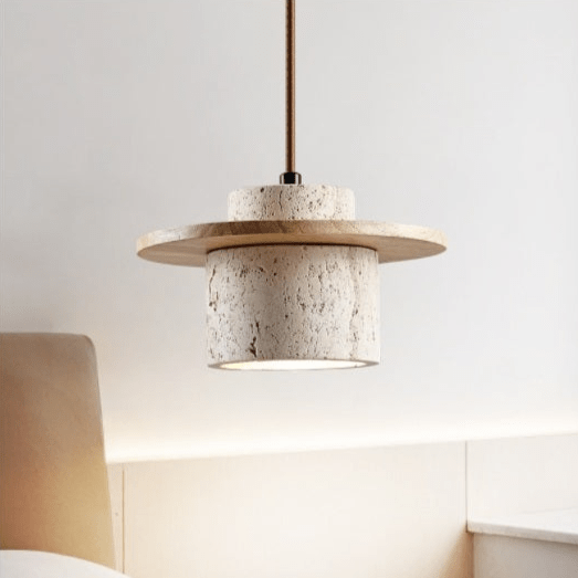 Stijlvolle Travertin Hanglamp voor een Chic Interieur