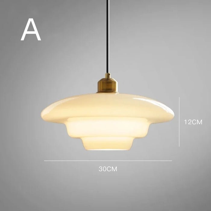 Elegante Witte Glazen Hanglamp voor een Strak Interieur