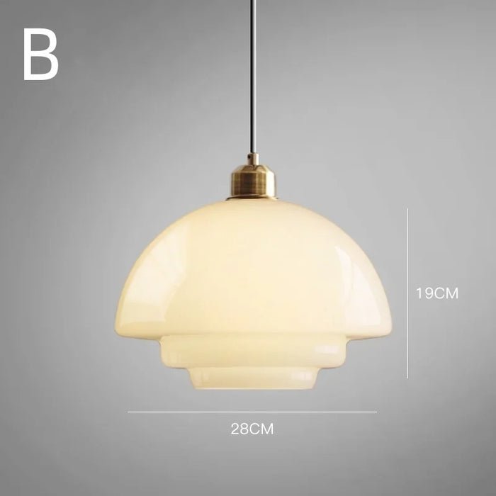 Elegante Witte Glazen Hanglamp voor een Strak Interieur