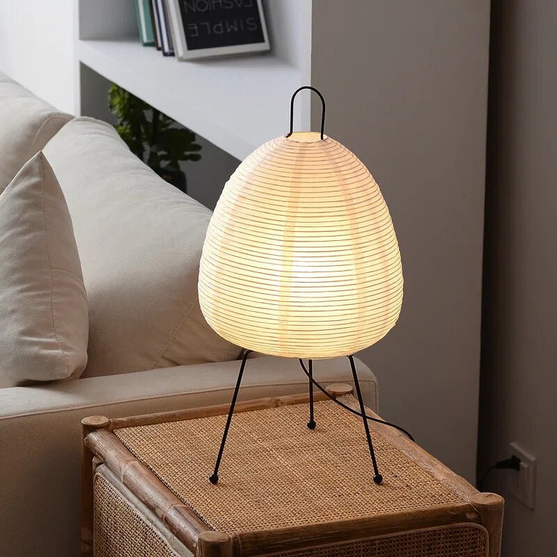 Elegante Japanse lamp van rijstpapier - Tijdloze Rijstpapier Verlichting